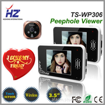 2014 newest 2.4GHz 3.5 inch TFT color wireless digital digital door viewer